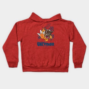 digimon adventure greymon Kids Hoodie